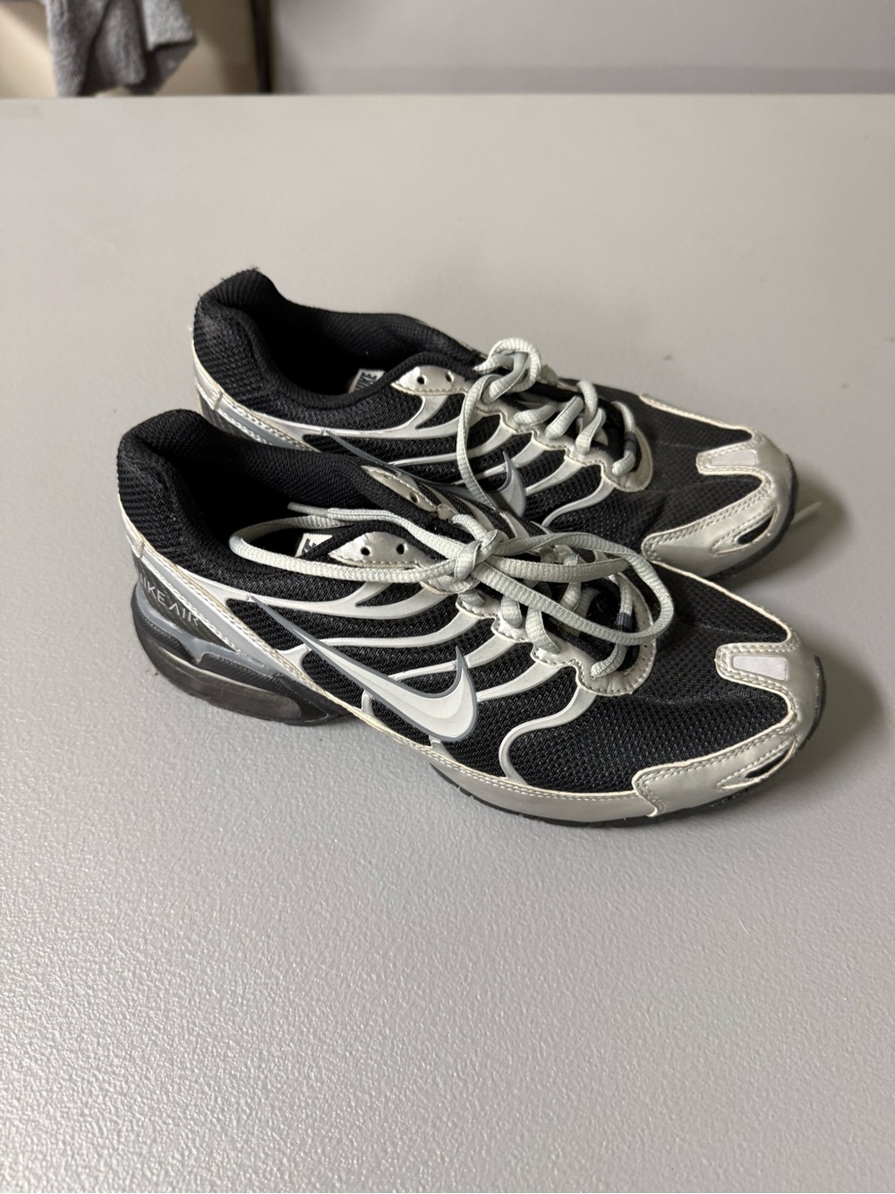 Nike Black and White Mesh Athletic Sneakers